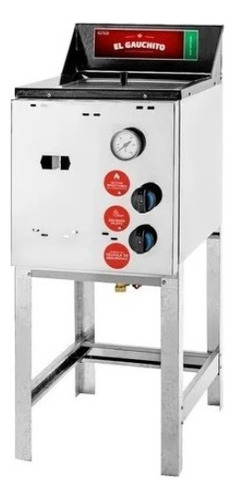 Freidora A Gas El Gauchito Ultra Rapida 10 Lts Acero Inox Cu