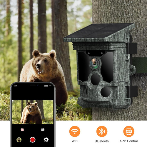 Cámara Solar Trail 4k 30fps - Wifi Bluetooth 36mp Cámara De