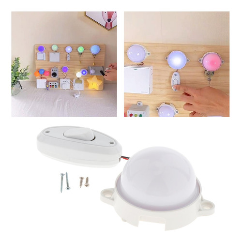 Luz Led Montessori Busy Board Material Para Niños Pequeños