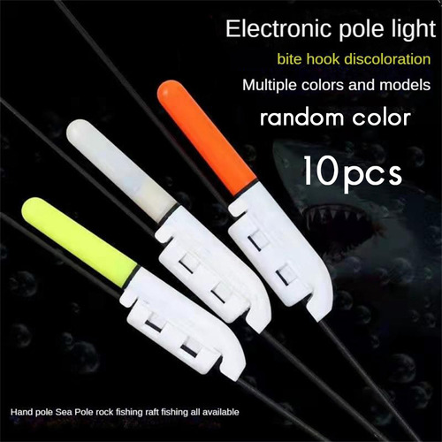 Luz Led Electrónica Para Caña De Pescar, 10 Unidades, Lumin