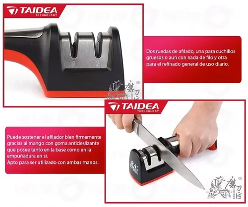 Afilador Cuchillos Asentador Acero Ceramica Taidea T1005dc