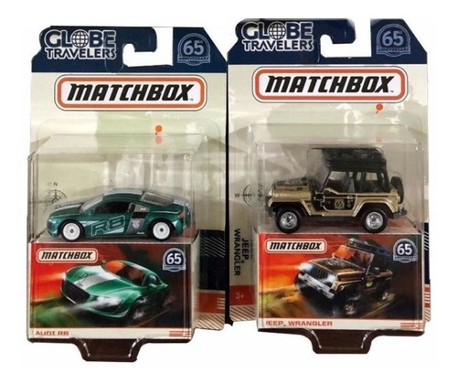 Matchbox Globe Travelers 65 Aniversario Audi R8 Jeep Set D 2