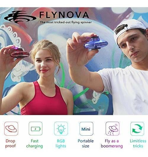 Flynova Flying Spinner, Actualizado Los Drones De Mano Mas E