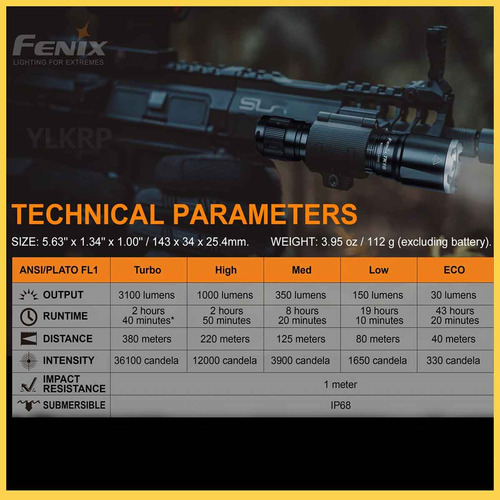 Linterna Led Fenix Tk16 V2.0 De 3100 Lúmenes