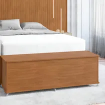 Comprar Recamier Baú Ripado Sapateira Box Para Cama Casal Com Pés Em Rodízio De Gel Silicone Com Travas Luca Casa D Cedro