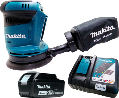 Lixadeira Roto Orbital Bateria 18v Makita Dbo180z Profission