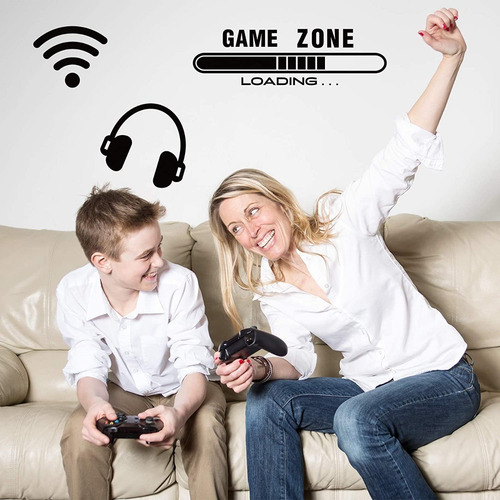 Imagen 2 de 6 de Pack Gamer Adhesivo 20 Diseños Video Juego Vinilo Decorativo