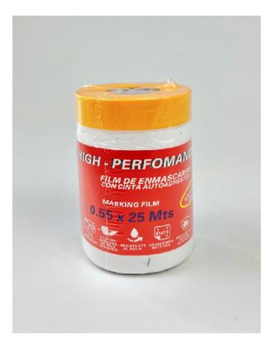Film De Enmascarar Con Cinta Autoadhesiva - 0.55 X 25 Mts