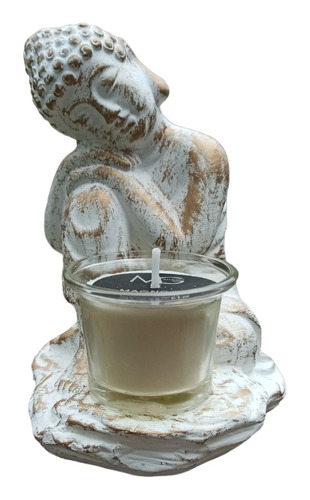 Budha Con Vela Aromática