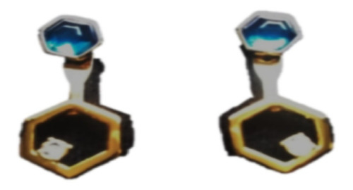 Aretes Exagon Blue Unique