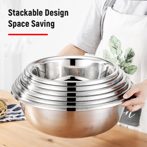 Tazón Para Mezclar De Acero Inoxidable Para Cocina, Ensalada