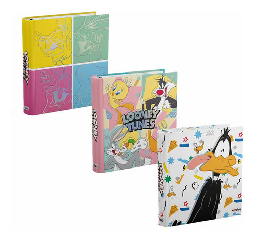 Carpeta Mooving Escolar 3x40 Looney Tunes