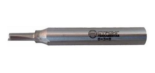 Fresa Reta Com Topo Metal Duro 6mm X 3mm