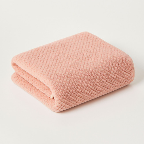 Toalla Suave Tipo Microfibra Estilo Panal Para Baño Unisex Rosa