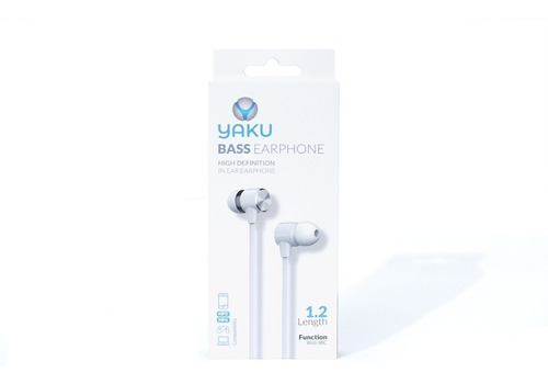 Audífonos Stereo Con Cable Yaku Bass Blanco