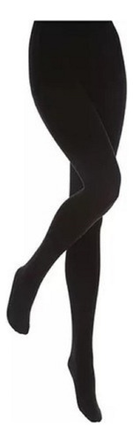 Media Panty Con Piel Frisada Super Abrigo Negra Negro Xl