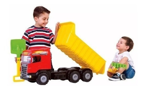 Caminhão Super Caçamba Infantil C/ Acessórios Magic Toys