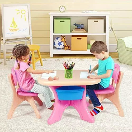  Costzon Juego de mesa y silla para niños, mesa de