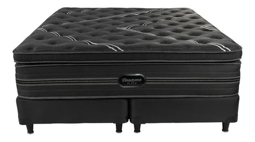 Simmons Beautyrest Black - Negro - King - 200 cm - 180 cm (Incluye: Con base dividida)