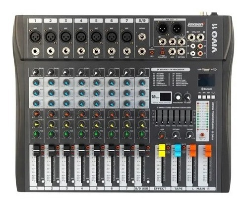 Consola Mixer Lexsen Vivo 11 Usb Bluetooth 11 Canales