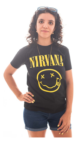 Remera Nirvana Logo Laser Rock