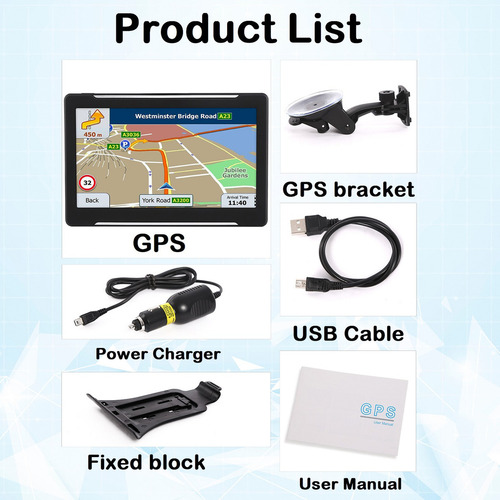 Pantalla Táctil De 7 Pulgadas For Coche, Camión,