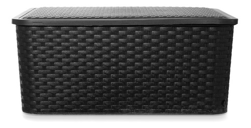 Imagen 6 de 10 de Caja Organizadora Simil Rattan Grande Xl Pack X 4 Premium