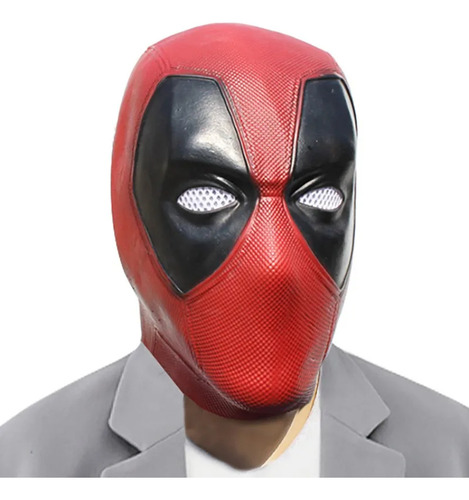 Máscara De Super-herói De Deadpool Para Halloween, Cosplay Cor Vermelho