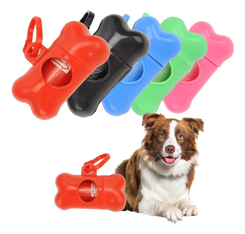 Dispensador Bolsa Mascotas Perros + 2 Rollos Bolsas Perro