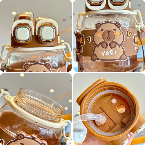 Cantina Portátil Con Estampado De Capibara For Niños