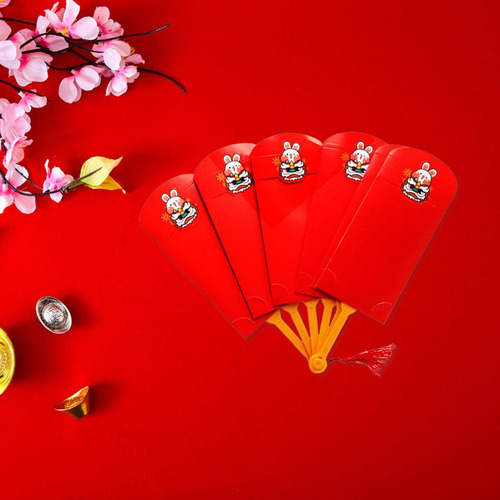 3 Conjunto De Sobres Rojos Brillantes Para Fiestas 3 Piezas