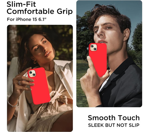 Protector Funda Case Silicona Premium Para iPhone 15