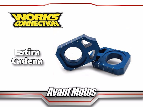 Estira Cadena Kxf Rmz Works Connection Azul Avant Motos