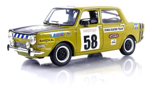 Miniatura Simca 1000 Rallye 2 Srt #58 1973 1:18 Norev Verde