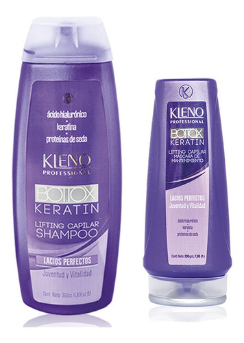 Shampoo + Mascara Bottox Keratin Kleno Lifting Capilar