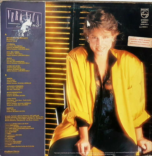 Lp Veronica Sabino - Metamorfose - Philips 1985 - 10 Musica | Mercado Livre