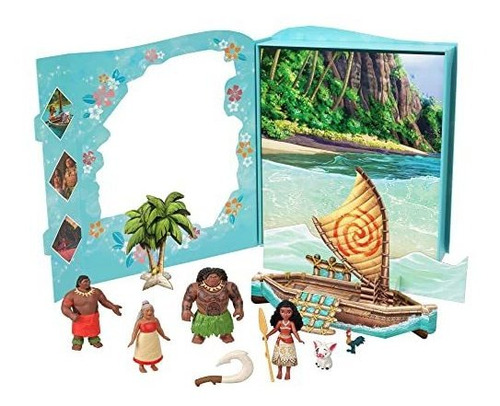 Disney Princess Toys, Moana Story Pack Con 6 Personajes Clav