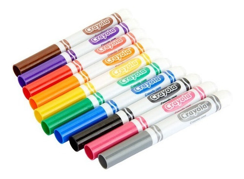 Crayola Supertips 10 Plumones Gruesos Lettering