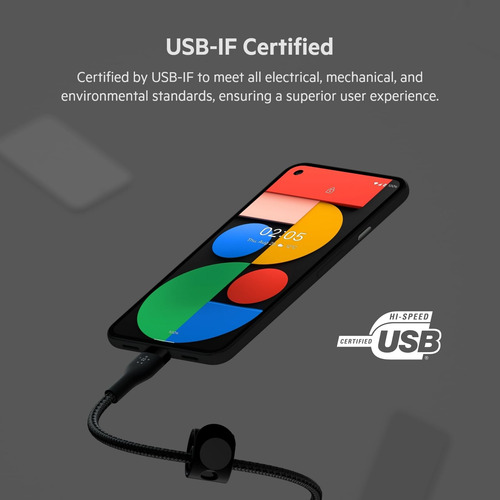 Cable Belkin Boostcharge Pro Flex Trenzado Usb-c A Usb-a De