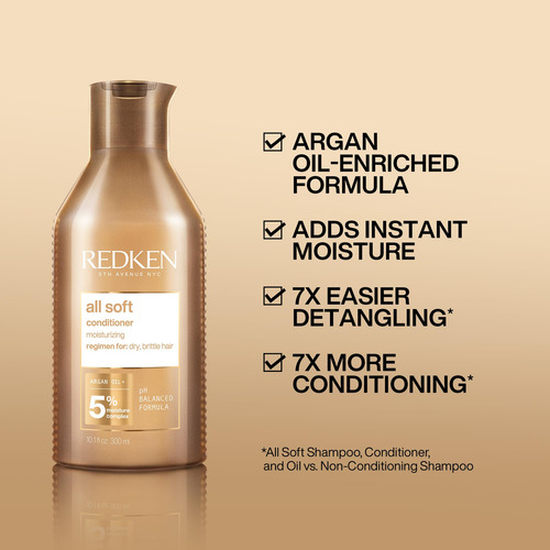 Condicionador Redken All Soft Para Cabelos Secos/quebradiços