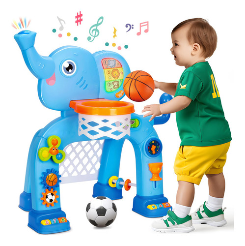 Gama Interactiva De Canasta De Baloncesto Y Portería De Fútb