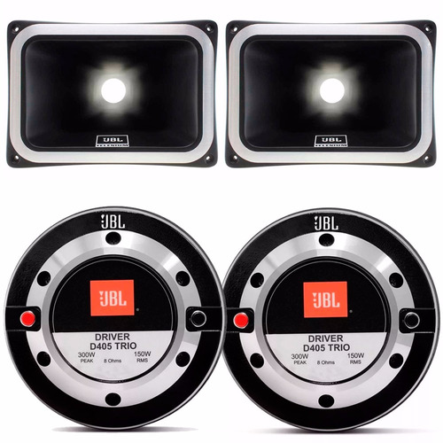 Kit 2 Driver Jbl Selenium D405 Trio 300w Rms+ 2 Cornetas Jbl