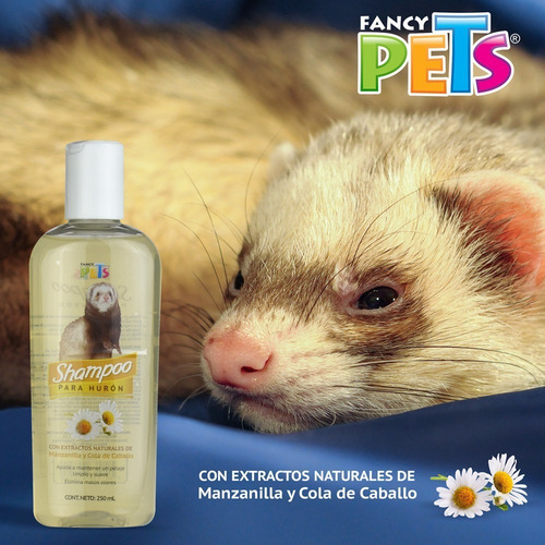 Imagen 3 de 3 de Bote De Shampoo Para Hurones 250 Ml Natural Elimina Olores
