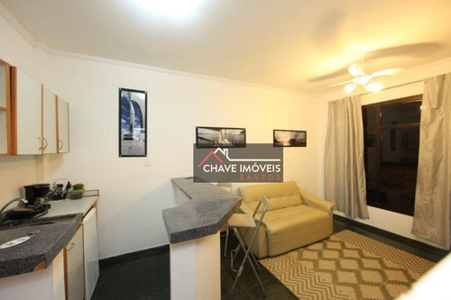 Imagem 6 de 12 de Flat Com 1 Dormitório À Venda, 43 M² Por R$ 190.000,00 - Itararé - São Vicente/sp - Fl0010