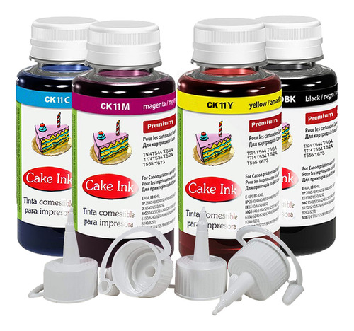 Tinta Comestivel Arroz P/ Impressora Epson Canon Hp 4x 250ml