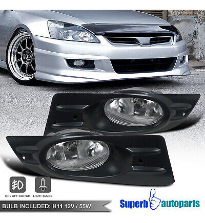 Fit 2006-2007 Honda Accord Coupe Driving Fog Lights Bump Aai