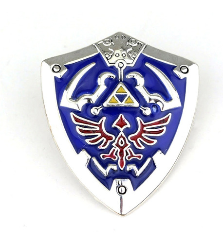 Punpunia - Broche Pin Metálico Escudo Hyrule Legend Of Zelda