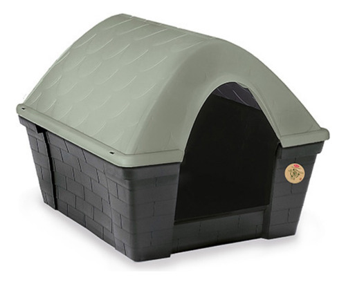 Casa Para Perro Grande Medidas 96x78x73h Cm. Stefanplast Color Verde