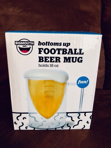 Imagen 3 de 3 de Tarro Plastico Cerveza Balon Futbol Americano Bigmouth Inc