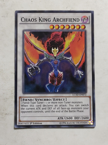 Chaos King Archfiend. Lc5d ... Leer Descripcion 